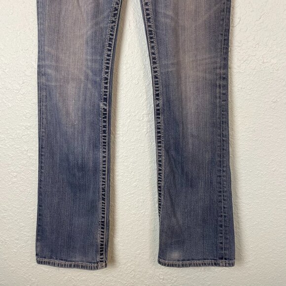 Miss Me Jeans Women’s 30 Bootcut JP5519B Cross Embroidered Flap Pockets Medium W - Picture 3 of 14